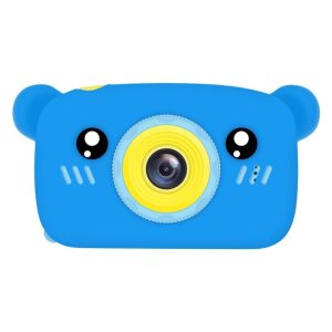 Digital kamera til Børn 12m HD Megapixel - m/optage funktion & indbyggede videospil - Blå Bjørn