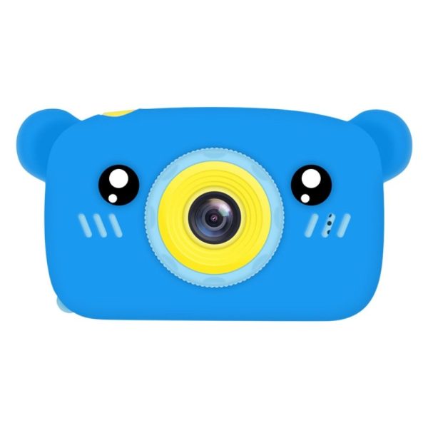 Digital kamera til Børn 12m HD Megapixel - m/optage funktion & indbyggede videospil - Blå Bjørn